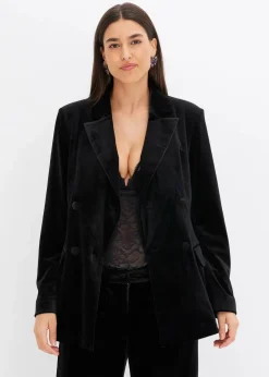 Damen bonprix Bekleidung·Basics|Zweiteiler & Sets|Blazer aus softem Samt