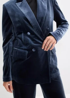 Outlet Blazer aus softem Samt Damen Blazer|Zweiteiler & Sets