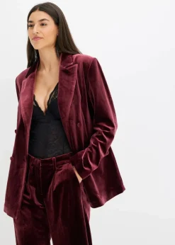 Damen bonprix Blazer|Zweiteiler & Sets|Blazer aus softem Samt