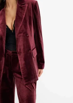Damen bonprix Blazer|Zweiteiler & Sets|Blazer aus softem Samt