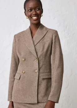 Damen bonprix Bekleidung·Basics|Blazer|Blazer aus weichem Woll-Mix