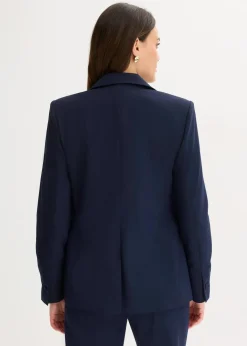 Damen bonprix Bekleidung·Basics|Blazer|Blazer mit dekorativen Handstich Details