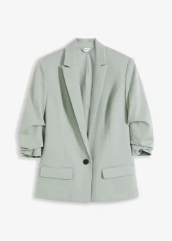 Blazer mit drapierten Ärmeln Damen Nachhaltigere Materialien|Blazer