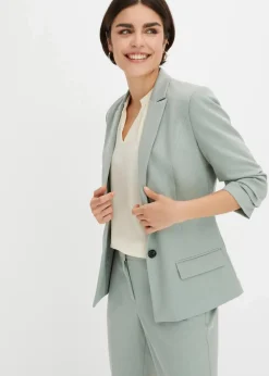 Blazer mit drapierten Ärmeln Damen Nachhaltigere Materialien|Blazer