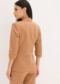 Damen bonprix Bekleidung·Basics|Blazer|Blazer mit drapierten Ärmeln