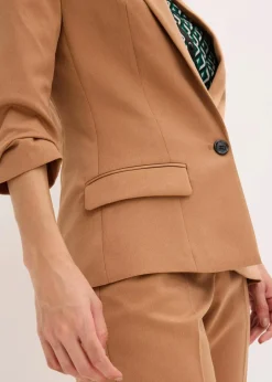 Damen bonprix Bekleidung·Basics|Blazer|Blazer mit drapierten Ärmeln
