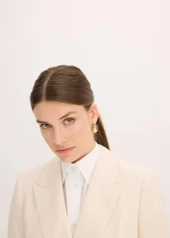 Damen bonprix Blazer|Bekleidung·Basics|Blazer mit Lyocell im Crinklelook