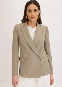 New Blazer mit Lyocell im Crinklelook Damen Bekleidung·Basics|Blazer