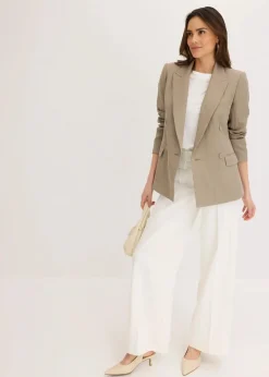 New Blazer mit Lyocell im Crinklelook Damen Bekleidung·Basics|Blazer