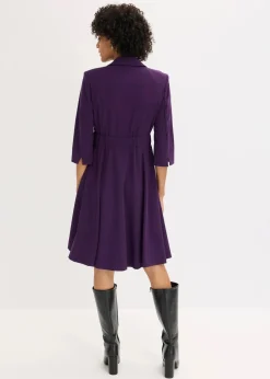 Damen bonprix Kleider|Bekleidung·Pullover & Strickjacken|Blazerkleid mit ausgestelltem Rockteil