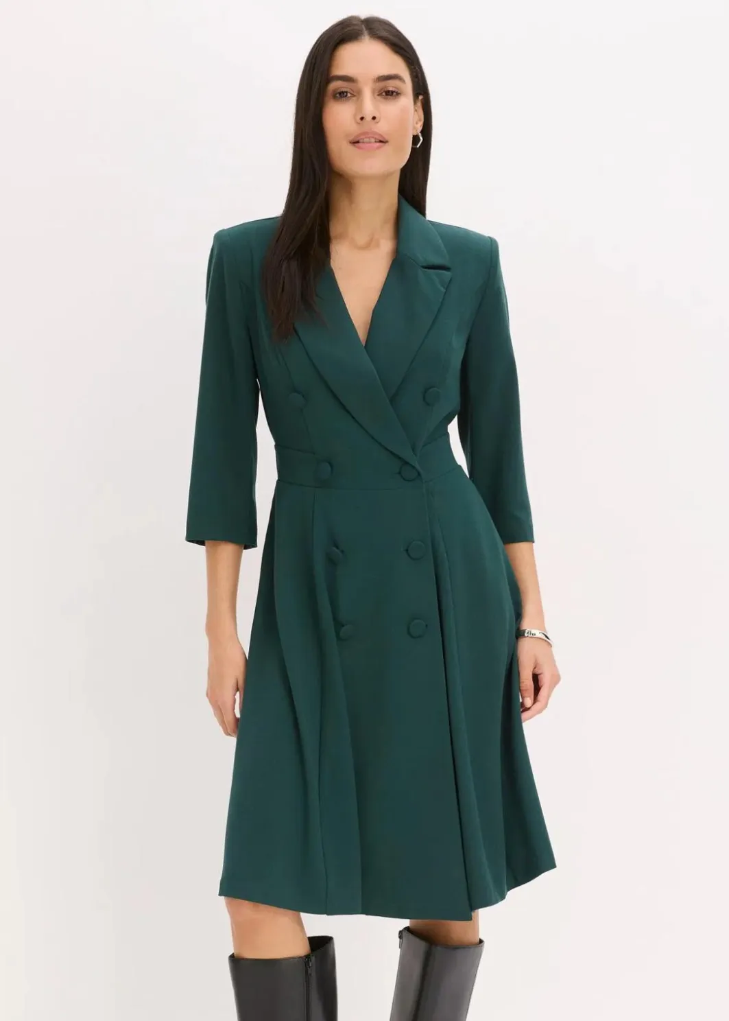 New Blazerkleid mit ausgestelltem Rockteil Damen Bekleidung·Pullover & Strickjacken|Kleider