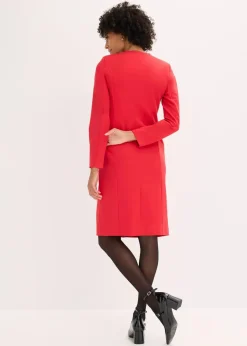 Damen bonprix Kleider|Bekleidung·Pullover & Strickjacken|Blazerkleid mit Spitzenkante