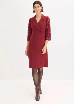 Sale Blazer-Kleid mit Spitzenärmeln Damen Kleider|Bekleidung·Pullover & Strickjacken