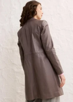 Damen bonprix Nachhaltigere Materialien|Jacken & Mäntel|Blazermantel aus Lammnappa