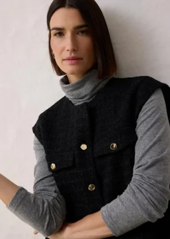 Online Blazerweste mit Wollanteil Damen Jacken & Mäntel|Bekleidung·Hosen
