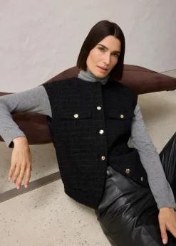 Online Blazerweste mit Wollanteil Damen Jacken & Mäntel|Bekleidung·Hosen