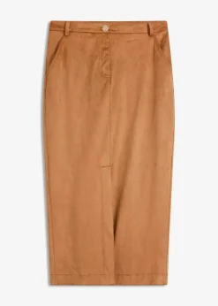 Sale Bleistiftrock aus Velourslederimitat Damen Bekleidung·Sportbekleidung|Röcke