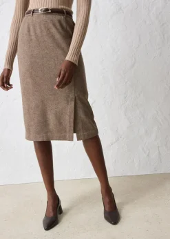 Damen bonprix Bekleidung·Sportbekleidung|Premium|Bleistiftrock mit weichem Wollanteil