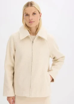 Outlet Blouson aus softem Bouclé Damen Bekleidung·Hosen|Jacken & Mäntel