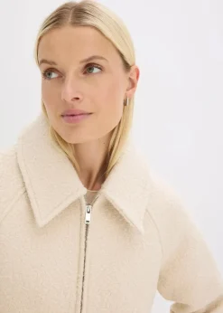 Outlet Blouson aus softem Bouclé Damen Bekleidung·Hosen|Jacken & Mäntel