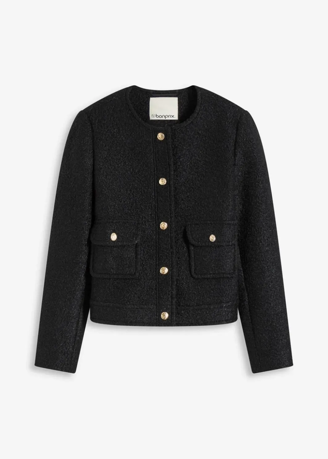 Damen bonprix Bekleidung·Hosen|Jacken & Mäntel|Blouson aus softem Bouclégarn
