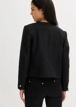Damen bonprix Bekleidung·Hosen|Jacken & Mäntel|Blouson aus softem Bouclégarn