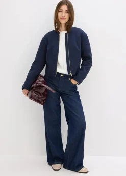 Damen bonprix Jacken & Mäntel|Blouson aus softem Viskose-Mix
