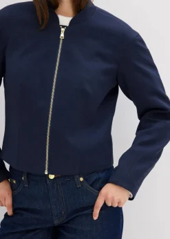 Damen bonprix Jacken & Mäntel|Blouson aus softem Viskose-Mix