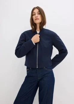 Damen bonprix Jacken & Mäntel|Blouson aus softem Viskose-Mix