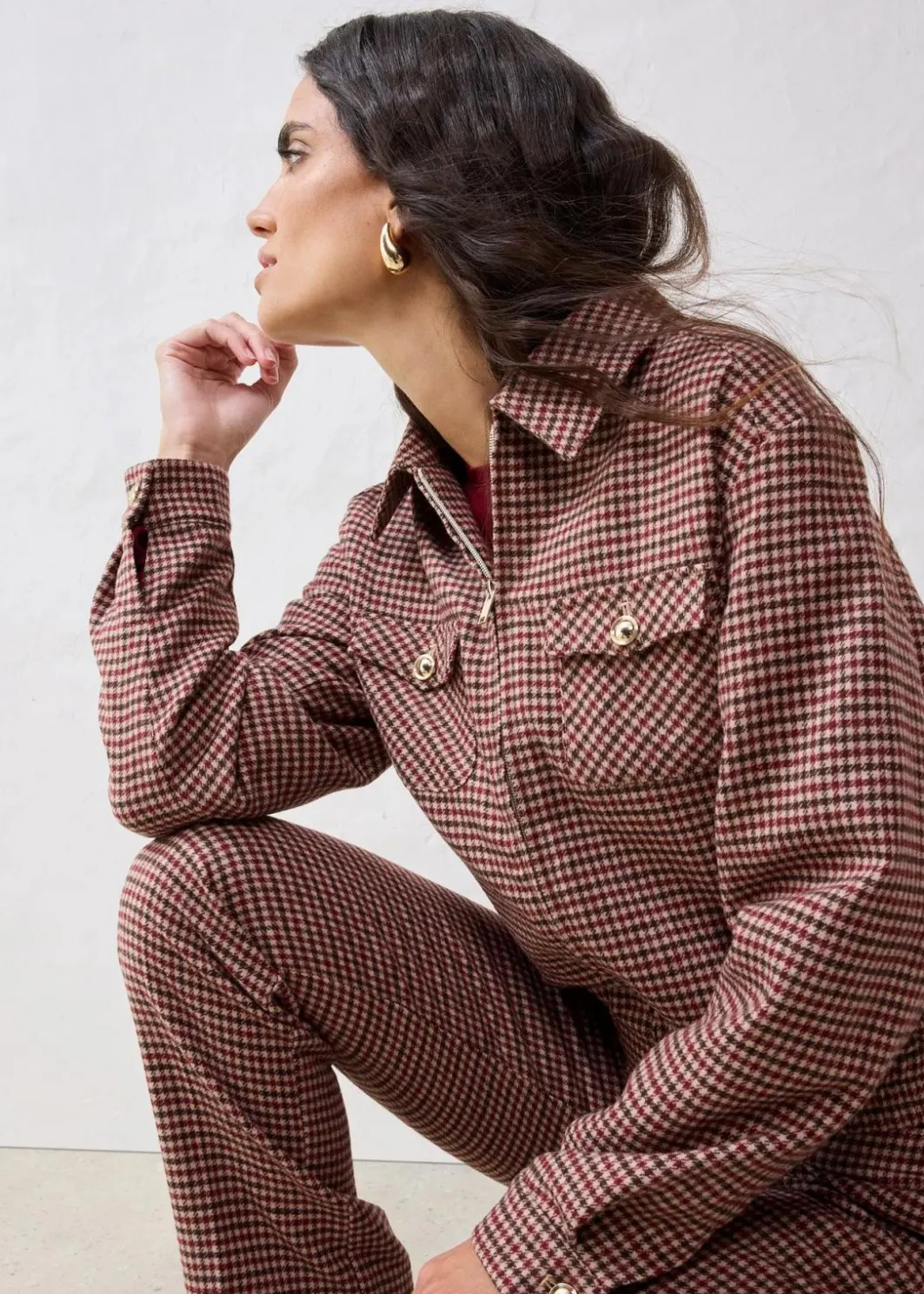Discount Blouson aus weichem Woll-MIx Damen Bekleidung·Hosen|Jacken & Mäntel