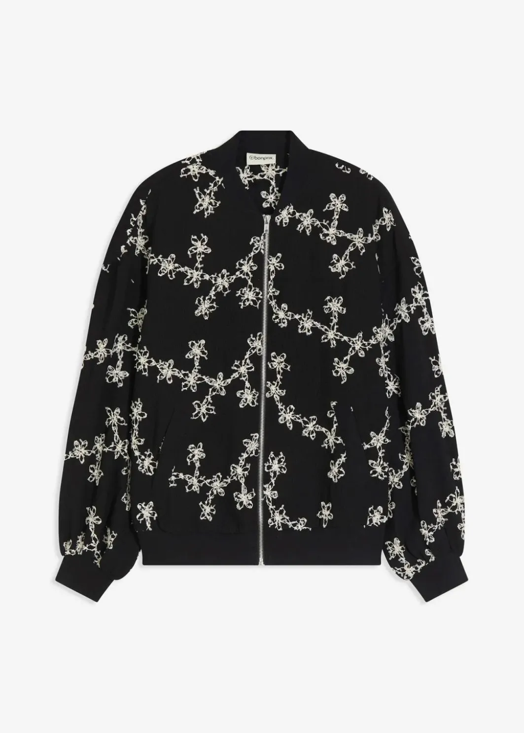 Damen bonprix Bekleidung·Hosen|Jacken & Mäntel|Blouson mit Stickerei