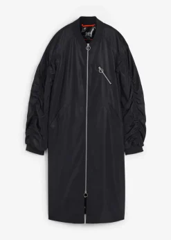 Damen bonprix Nachhaltigere Materialien|Jacken & Mäntel|Blouson-Mantel mit Strickkragen