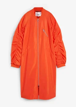 Damen bonprix Nachhaltigere Materialien|Jacken & Mäntel|Blouson-Mantel mit Strickkragen