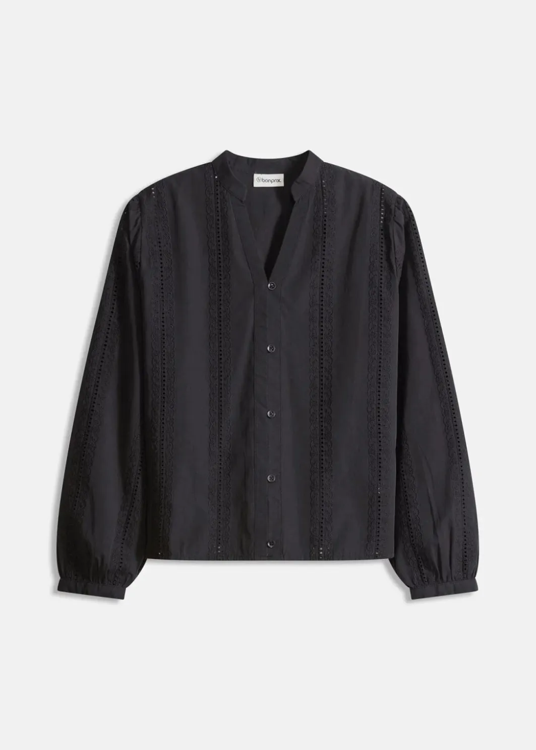 Sale Bluse aus Baumwolle mit Spitzen-Details Damen Blusen & Tuniken|Bekleidung·Jacken & Mäntel