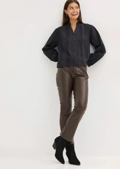 Sale Bluse aus Baumwolle mit Spitzen-Details Damen Blusen & Tuniken|Bekleidung·Jacken & Mäntel