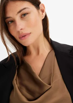 Discount Bluse aus feinem Satin Damen Bekleidung·Jacken & Mäntel|Nachhaltigere Materialien
