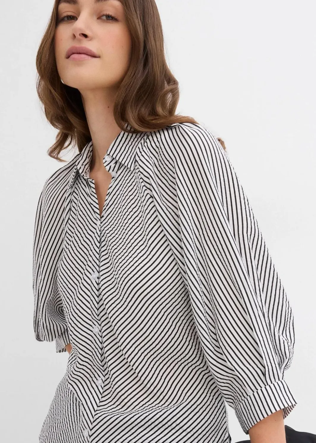 Damen bonprix Bekleidung·Jacken & Mäntel|Blusen & Tuniken|Bluse aus feinem Viskose-Mix