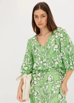 Sale Bluse aus feinem Viskose-Mix Damen Bekleidung·Jacken & Mäntel|Blusen & Tuniken