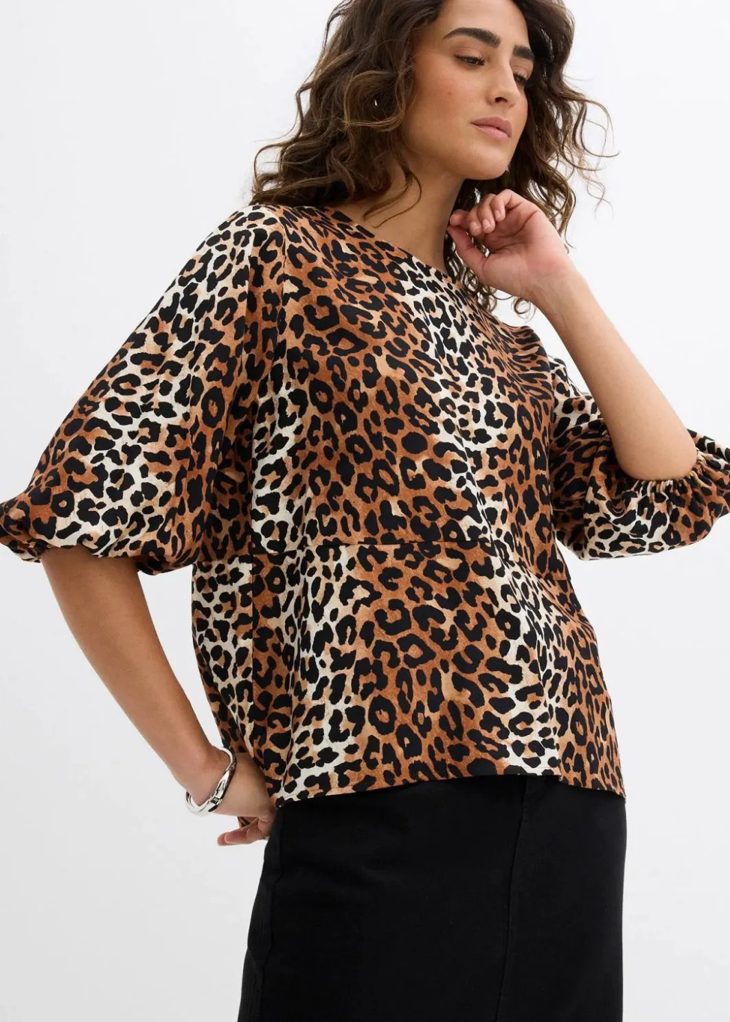Damen bonprix Blusen & Tuniken|Bluse aus feinem Viskose-Mix
