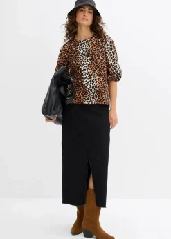 Damen bonprix Blusen & Tuniken|Bluse aus feinem Viskose-Mix