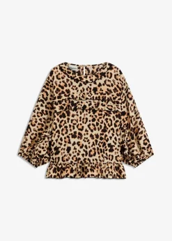 Bluse aus feinem Viskose-Mix Damen Bekleidung·Jacken & Mäntel|Blusen & Tuniken