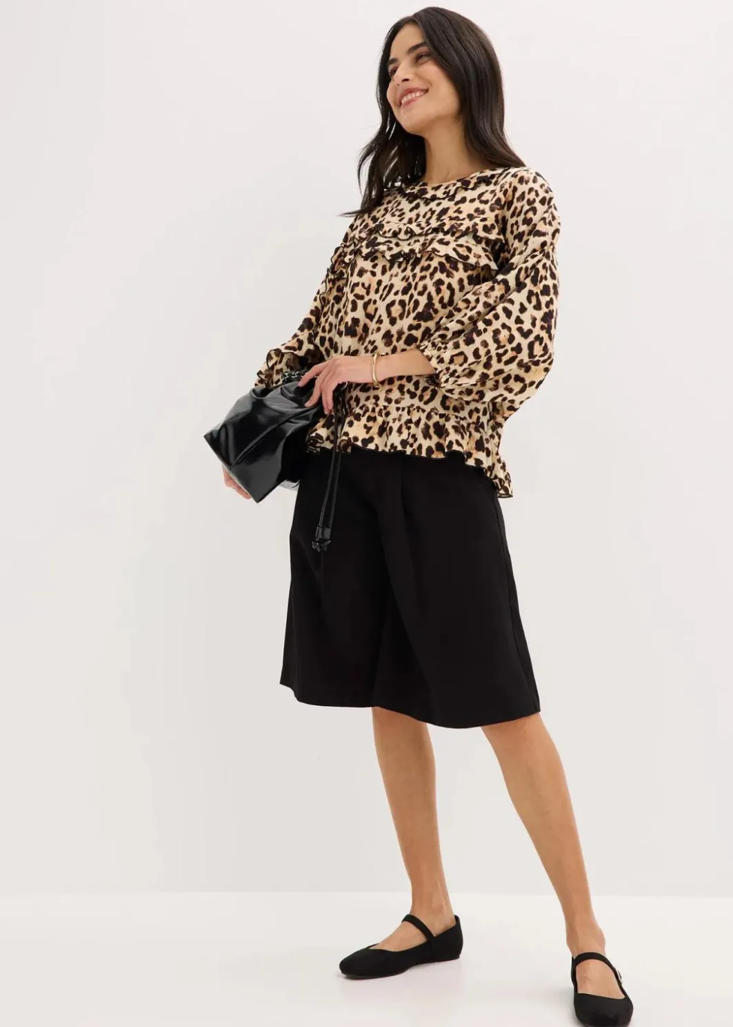 Bluse aus feinem Viskose-Mix Damen Bekleidung·Jacken & Mäntel|Blusen & Tuniken