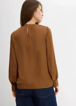 Clearance Bluse aus fließendem Satin Damen Blusen & Tuniken|Bekleidung·Jacken & Mäntel