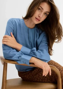 Damen bonprix Bekleidung·Jacken & Mäntel|Blusen & Tuniken|Bluse aus fließendem Satin