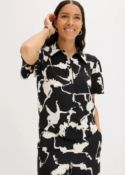 Hot Bluse aus fließendem Satin Damen Bekleidung·Jacken & Mäntel|Zweiteiler & Sets