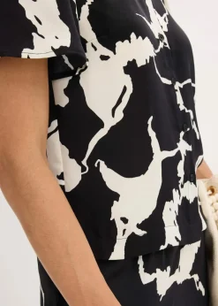 Hot Bluse aus fließendem Satin Damen Bekleidung·Jacken & Mäntel|Zweiteiler & Sets