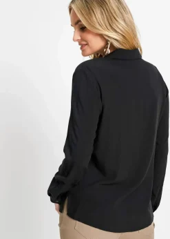 Outlet Bluse aus fließender Viskose Damen Bekleidung·Jacken & Mäntel|Blusen & Tuniken