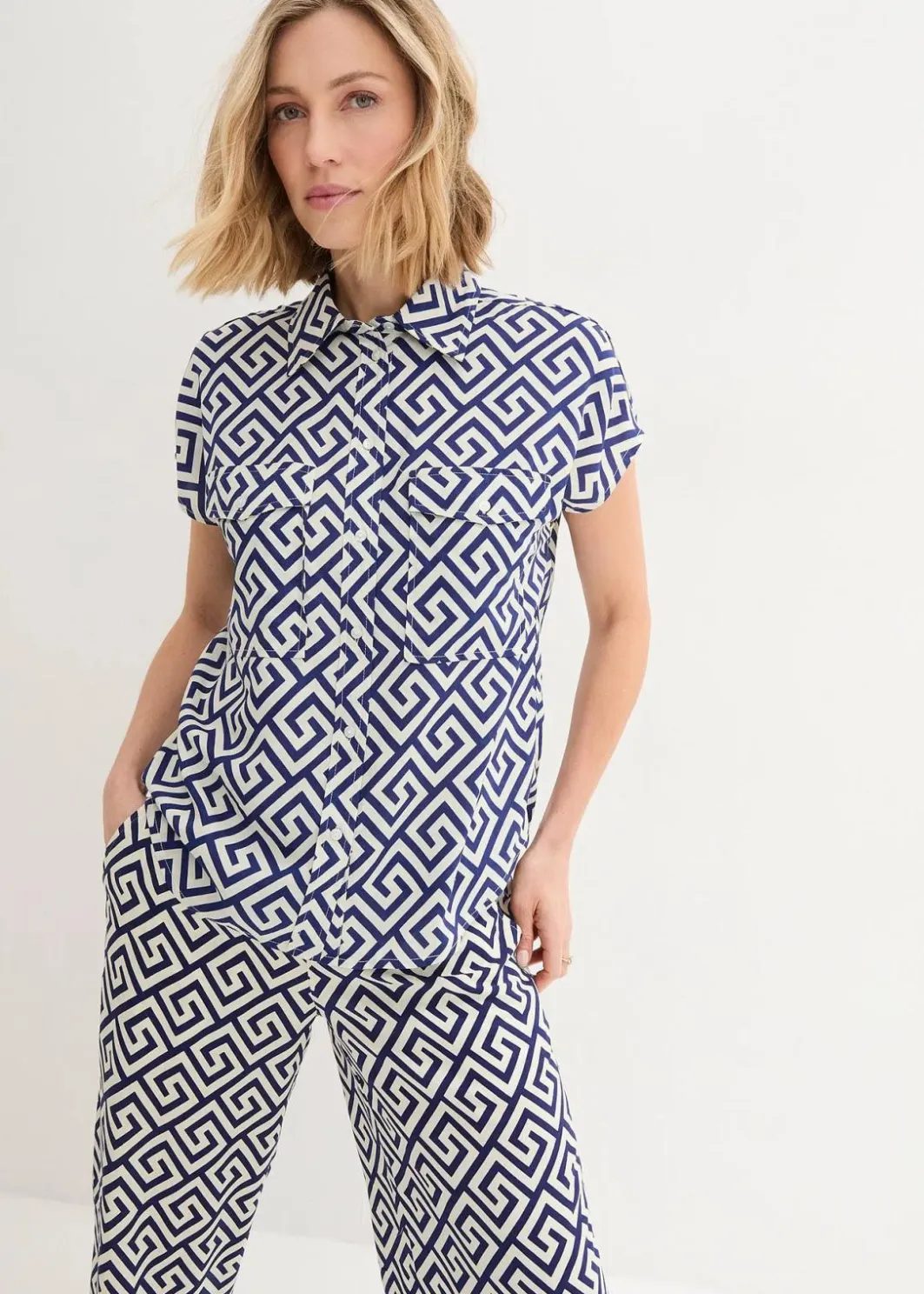 New Bluse aus fließender Viskose Damen Nachhaltigere Materialien|Blusen & Tuniken