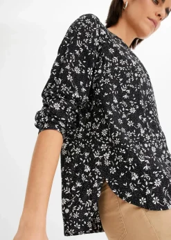 Outlet Bluse aus fließender Viskose Damen Bekleidung·Jacken & Mäntel|Blusen & Tuniken