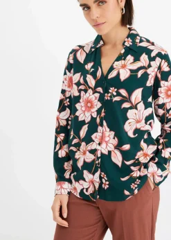 Damen bonprix Bekleidung·Jacken & Mäntel|Blusen & Tuniken|Bluse aus fließender Viskose